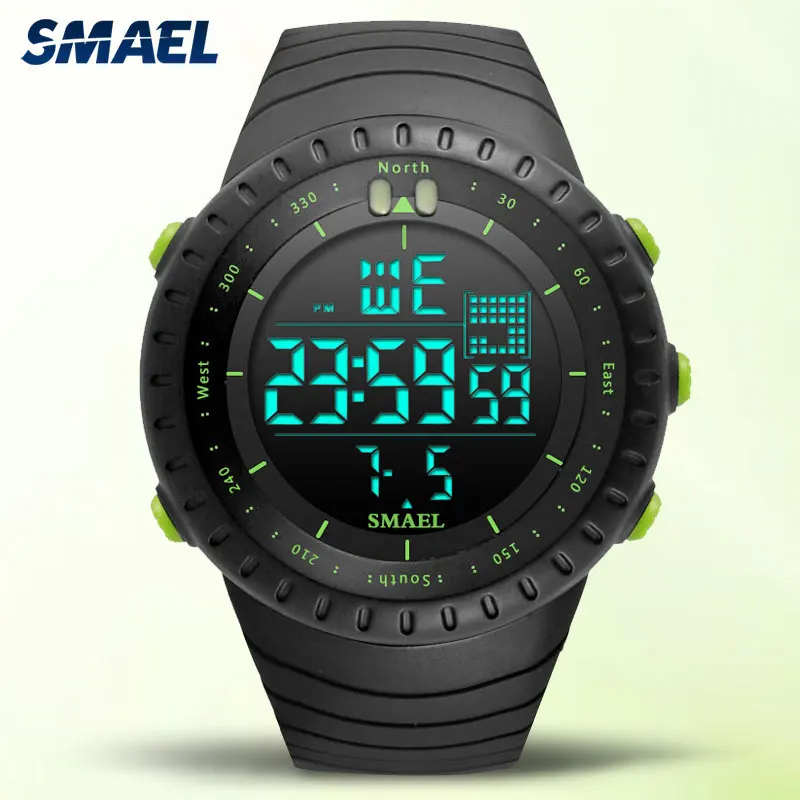

SMAEL Waterproof Military Sport Digital Watch for Men Date Week LED Display Wristwatch часы мужские relogio masculino reloj 1237