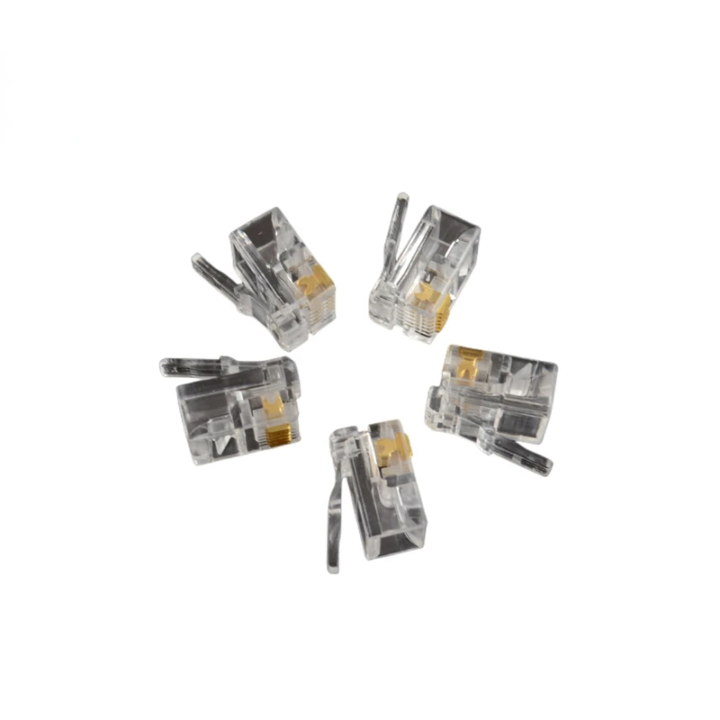 Сетевые штекеры с модульным гнездом 6 контактов телефонный разъем RJ11 6P6C - купить