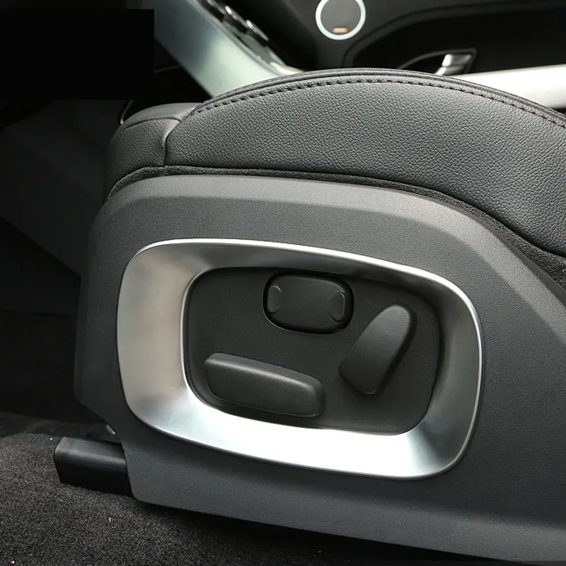 

Набор аксессуаров для салона автомобиля Landrover Range Rover Evoque 2012-2015, Матовый хромированный чехол из АБС-пластика для боковых сидений автомобиля, ...