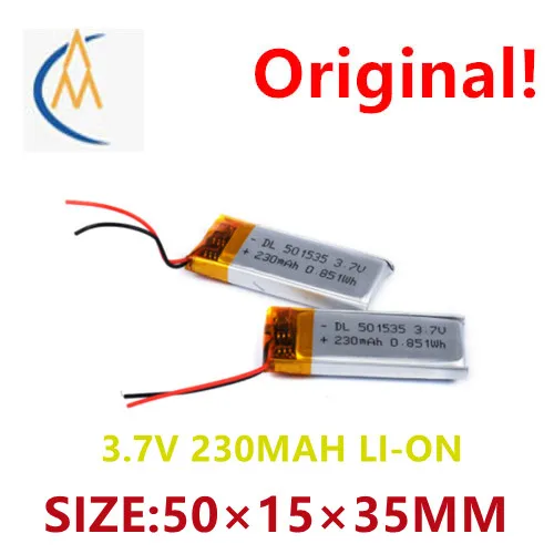 

Литиевая батарея Spot 501535, 3,7 в, 230 мАч, очищающее средство, литиевая батарея, интеллектуальное переносное устройство, литиевая батарея перезар...