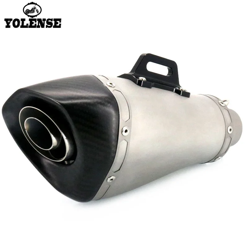 

For HONDA CB400 CB600F CB650F CB1000R CBR600RR CBR1000RR CB500F Inlet 51MM Motorcycle Modified Carbon Fiber Exhaust Muffler Pipe