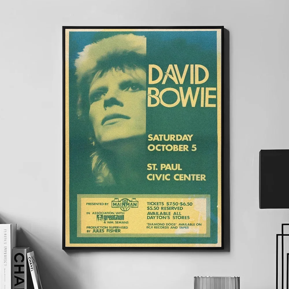Британская рок-группа Б-Боуи постер настенное искусство домашний декор комнаты