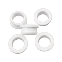 10pcs white silicone rubber snap on grommet plug bung cable wiring protect bush 2 30mm