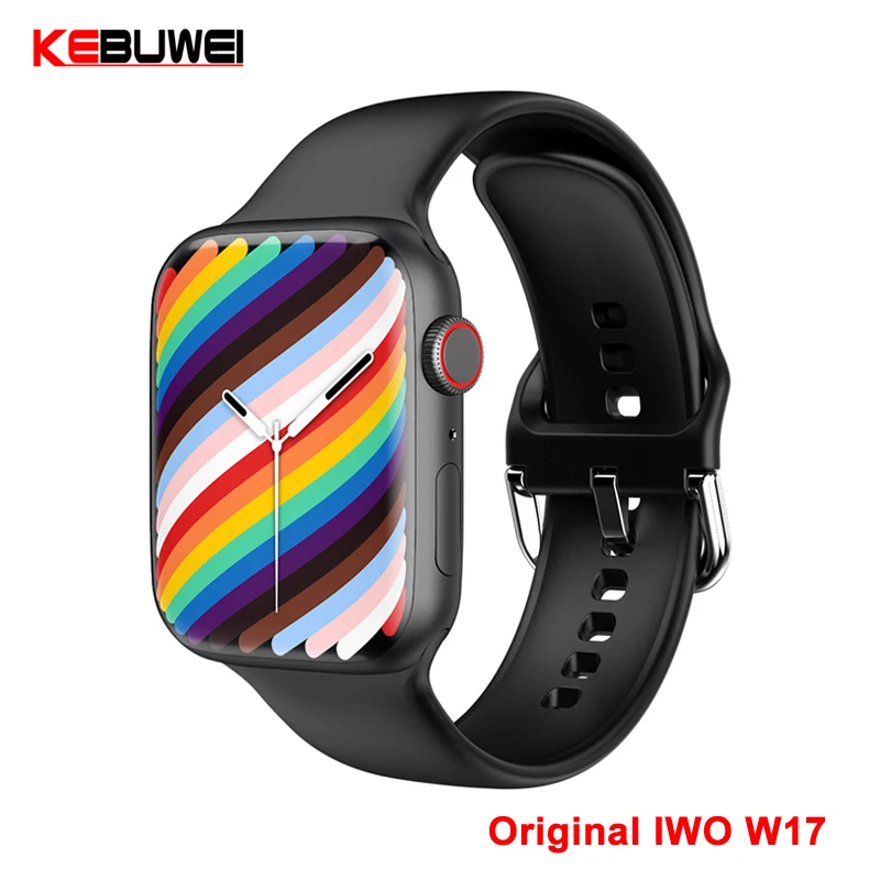 Новинка 2022 Смарт-часы IWO W17 1 9 дюйма серия 7 Bluetooth для мужчин и женщин с пульсометром