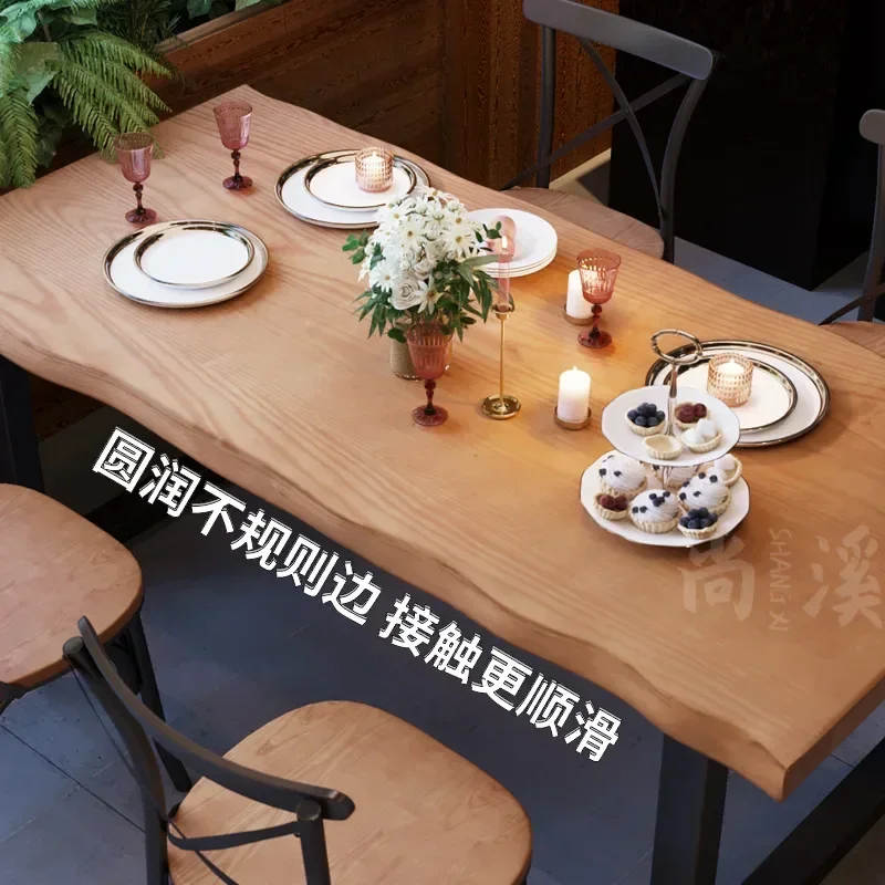 Обеденный стол из цельного дерева по индивидуальному заказу обеденный с длинной