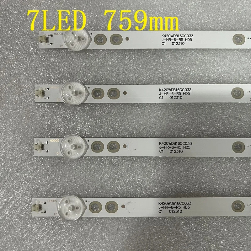 Фото Светодиодная лента для подсветки 7 светодиодный дов для P40FN0038K 40PFS5073/60 40PFF5455 4708-400000-A1213K31 A1113N11 K400WD A1 K400WD8 №3
