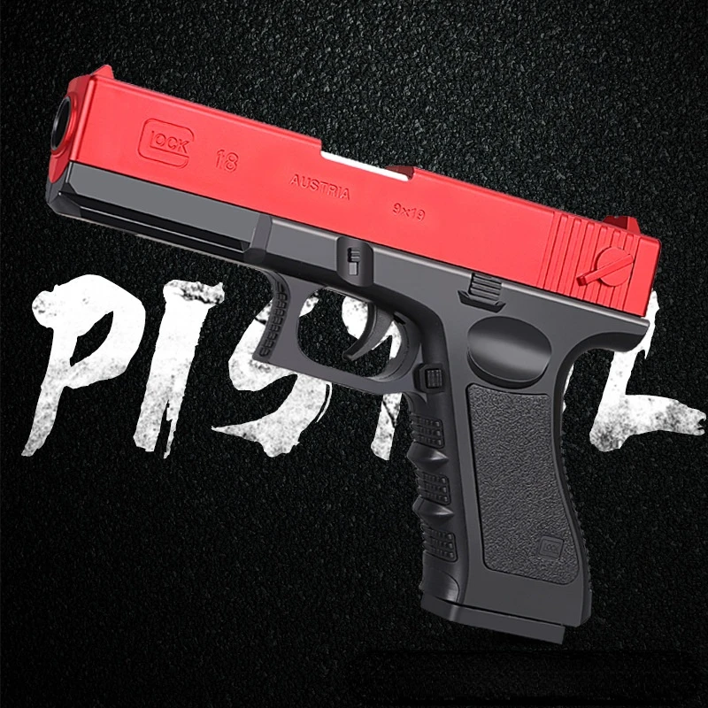 

Glock Toy Gun Pistol Plastic EVA Foam Darts Bullets Gun Simulation Model Pistol Beginner Aim Train Handgun Air Gun Boys DIY Gift