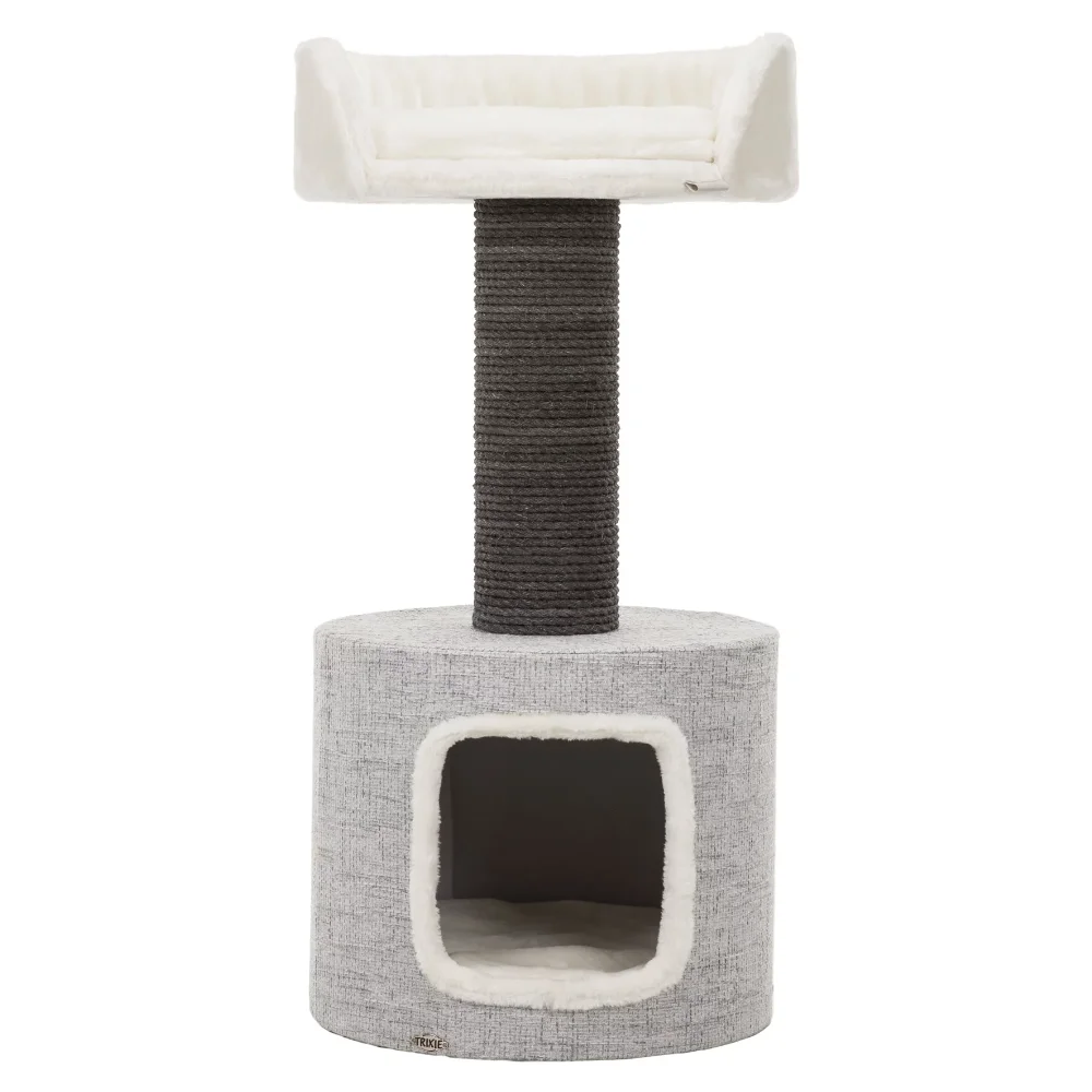 

Fonda XXL Sisal & Plush 2-Level 39" Cat Tree with Scratching Post & Condo, Gray things for cats
