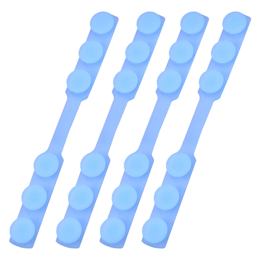 

4pcs Reusable Silicone Mounting Ear Buckle Strap For Face Cover Ears Protecter Non-Slip Anti Ligature