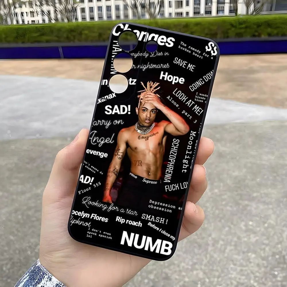 Фото Чехол для телефона Rapper-X-XXXtentacion для Samsung S26 S25 Ultra S24 S22 S23 FE S21 A17 A37 A57 A54 A34 A16 A53, задняя крышка №1