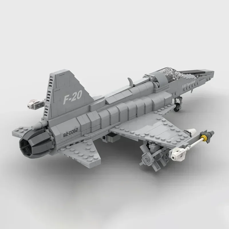 Военная модель Moc строительные кирпичи масштаб 1:35 F-20 Tigershark истребитель