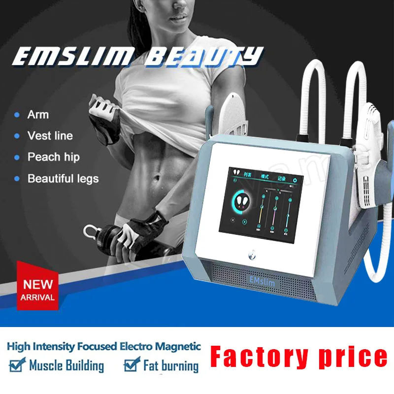 

Free Shipping Factory Sale HIEMT Emslim Electromagnetic Muscle Stimulator Sliming Device EMS No Pain