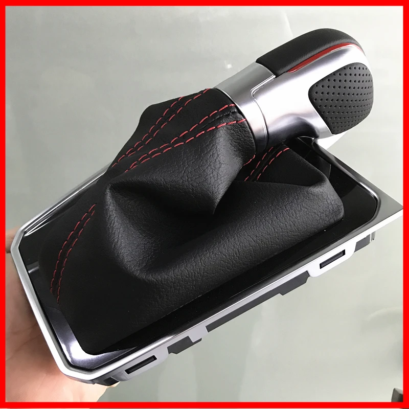 

DSG Gear head Gear DSG Shift Knob Lever Cover Red lines and white lines Dust cover For VW Passat B8 cc 713 203