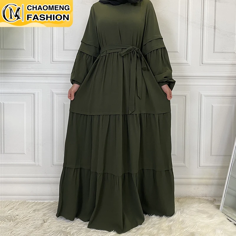 

Muslim Fashion Long Sleeve Maxi Kaftan Turkey Arabic Islamic Clothing Muslim Women Dress Femme Hiver 2021 Musulman Ensembles