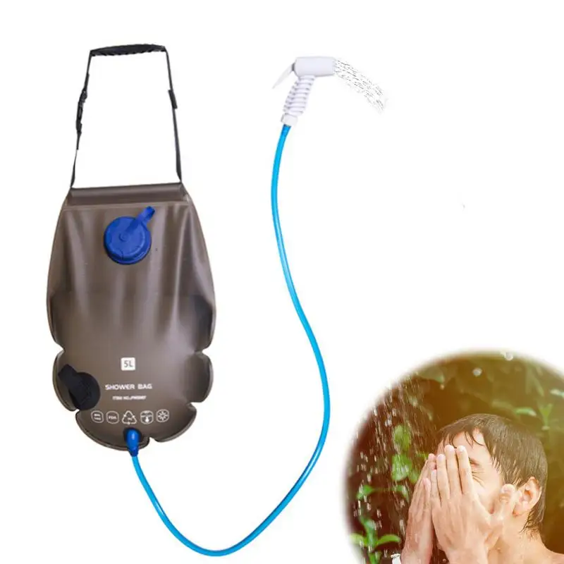 

Сумка для душа на солнечной батарее, 5 галлонов/20 л