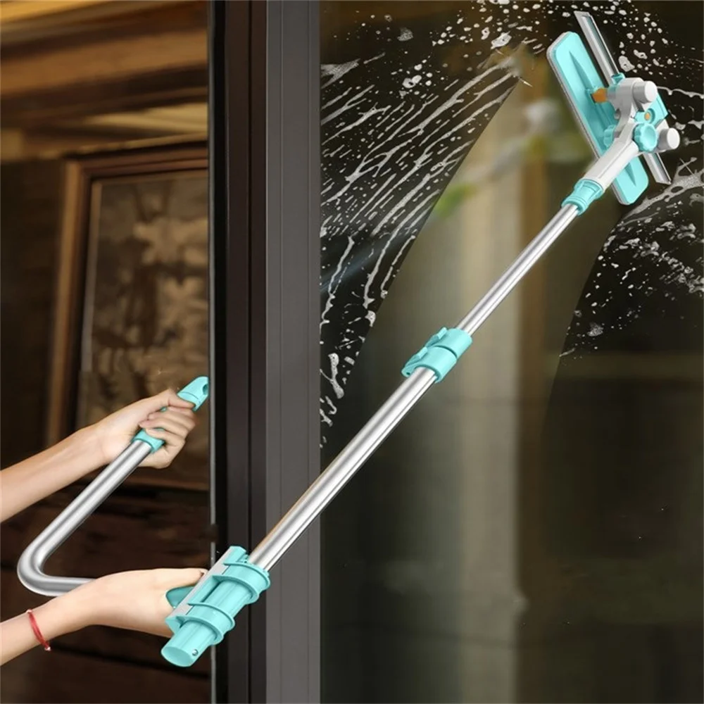 

High Cleaner Household Dust Outdoor U-shaped Window Household Removal Cleaning Supplies Building Wiper Cleaner Telescopic Double