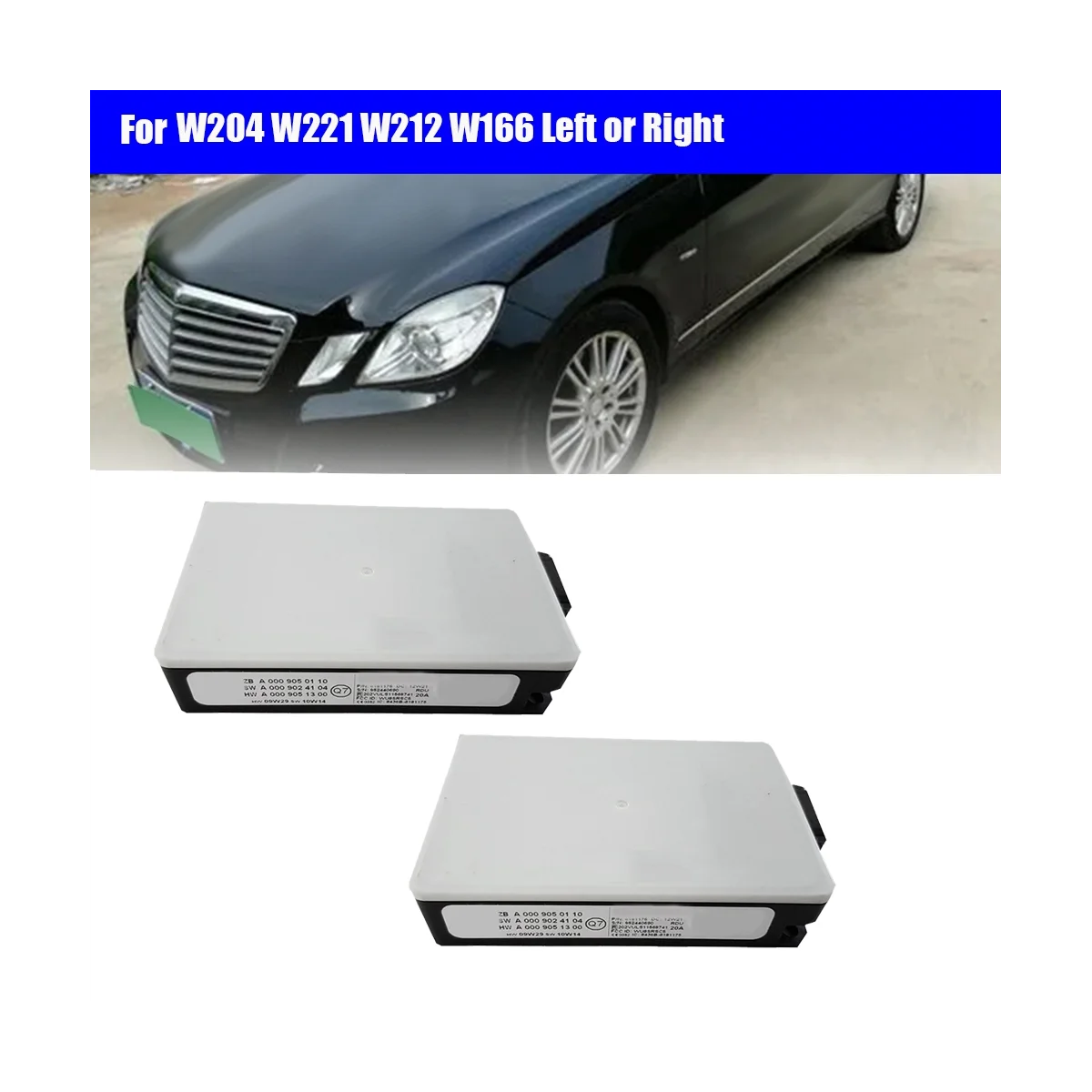 

Автомобильный датчик радара A0009050110, лампа с дальностью действия слепой зоны, для Mercedes-Benz W204, W221, W212, W166, левая или правая, 2 шт.