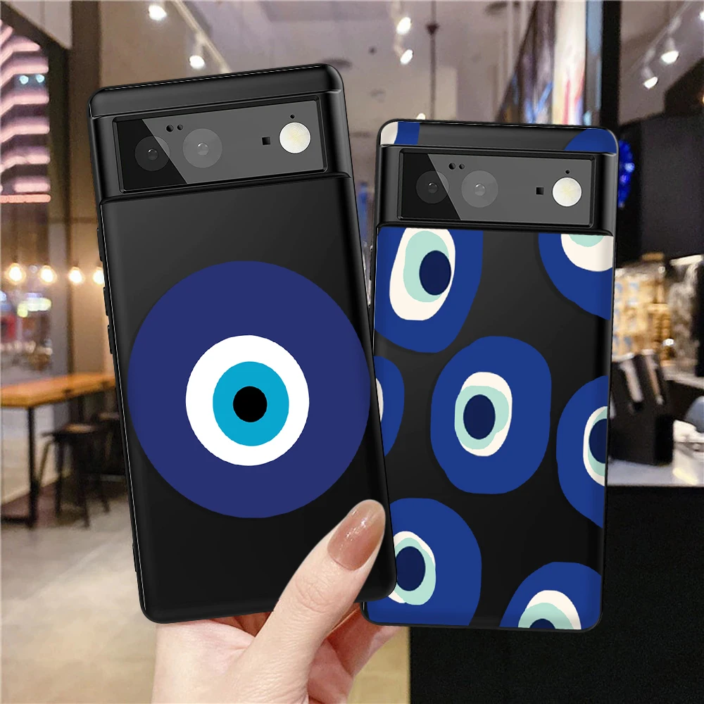 

Devil's Eye Phone Case for Google Pixel 7Pro 7 6a 6 6Pro 5 5a 5G 4XL 4 2 3XL 2XL 3 3a 3aXL 4a Luxury Soft TPU Cover Coque Capa