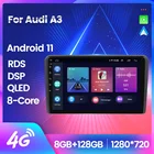 RDS 8 ГБ ОЗУ 2din Android 11 автомобильный радиоприемник DVD-плеер для Audi A3 8P S3 2003-2012 RS3 Sportback мультимедийная Навигация стерео головное устройство