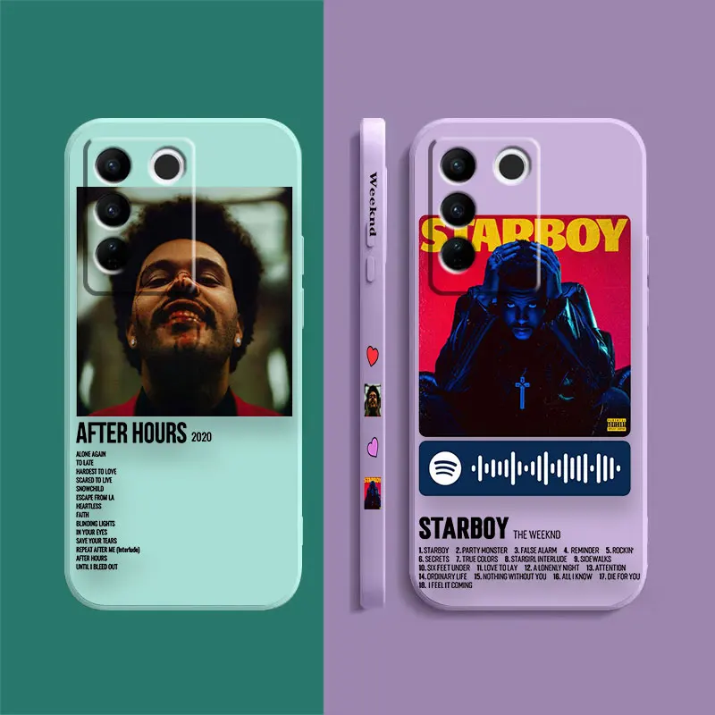 Case For VIVO S5 S6 S7 S9 S9E S10 S12 S15 S16 S16E V19 V20 V21 V23 V25 V27 PRO 5G Case Funda Shell The Weeknd Minimalist Poster