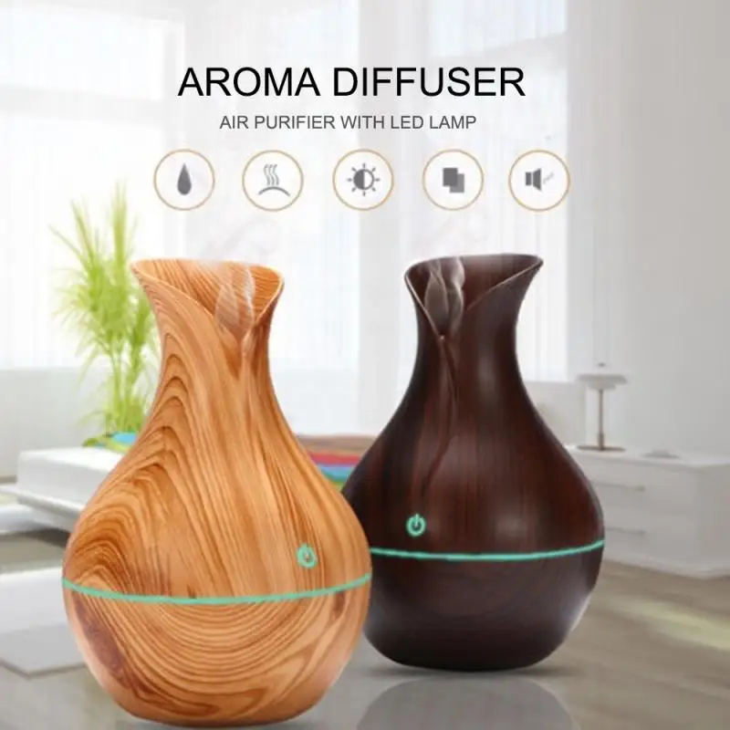 

Essential Oil Diffuser LED Ultrasonic Wood Humidifier Aromatherapy Air Purifier Car Air Purifiers Car Electrical Appliance