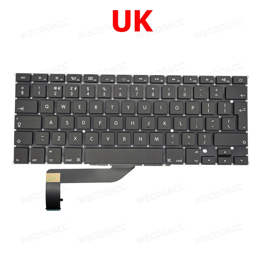 Новая сменная клавиатура для Macbook Pro Retina 15 дюймов английская американская