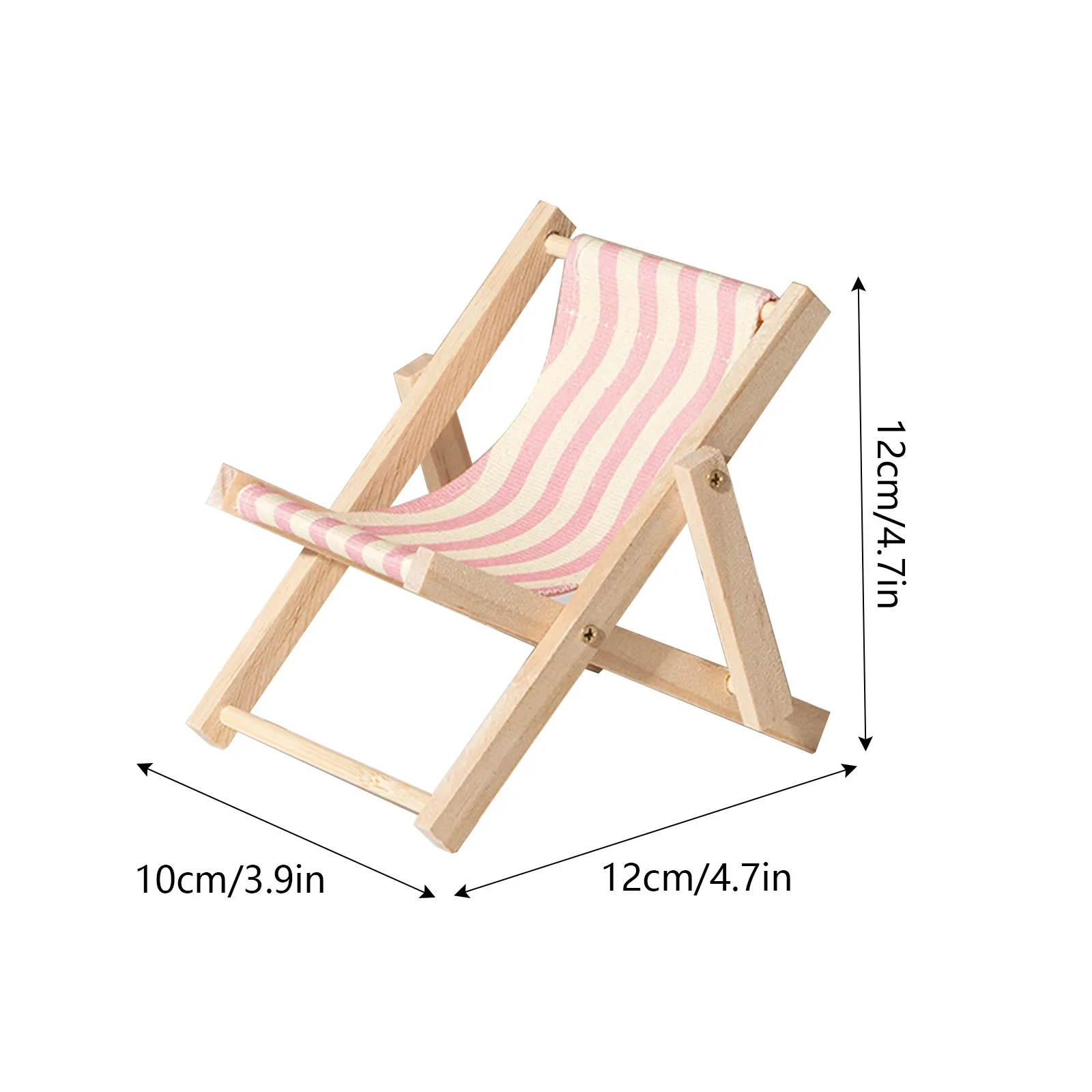 Creative Mobile Phone Holder Wood Foldable Beach Chair Shape Stand Portable Smartphone Desk Bracket For Samsung Huawei Xiaomi images - 6