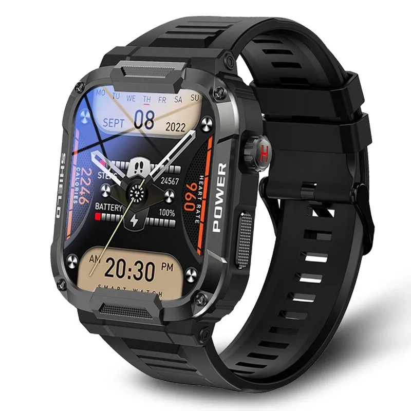 

New 1.85“ HD Screen Smart Watch Men IP68 waterproof Anti falling Anti pressure Sport Fitness Tracker Bluetooth Call Smartwatch