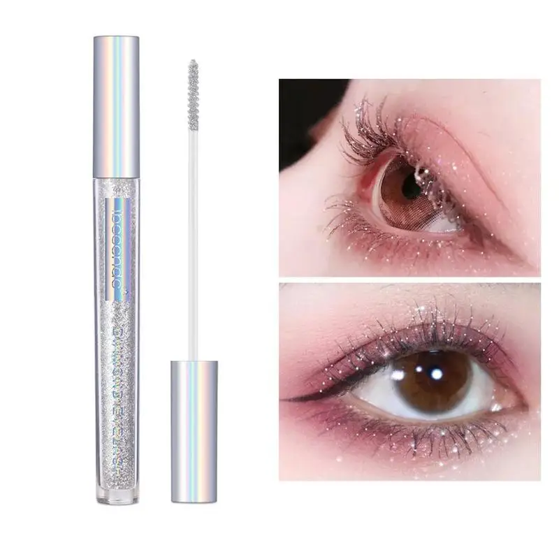

Glitter Mascara Diamond Glitter Mascara Fast Dry Eyelashes Curling Extension Makeup Sparkling Eye Makeup For Cosplay Party