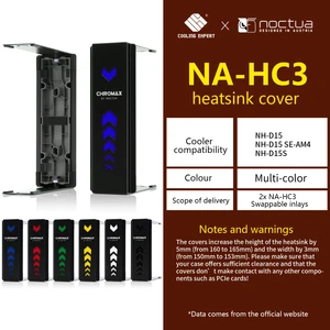 Noctua NA-HC3 Chromax.Black.SwapCPU Cooler, радиатор с алюминиевой крышкой, радиатор серии, чехлы для NH-D15 NH-D15S NH-D15 SE-AM4
