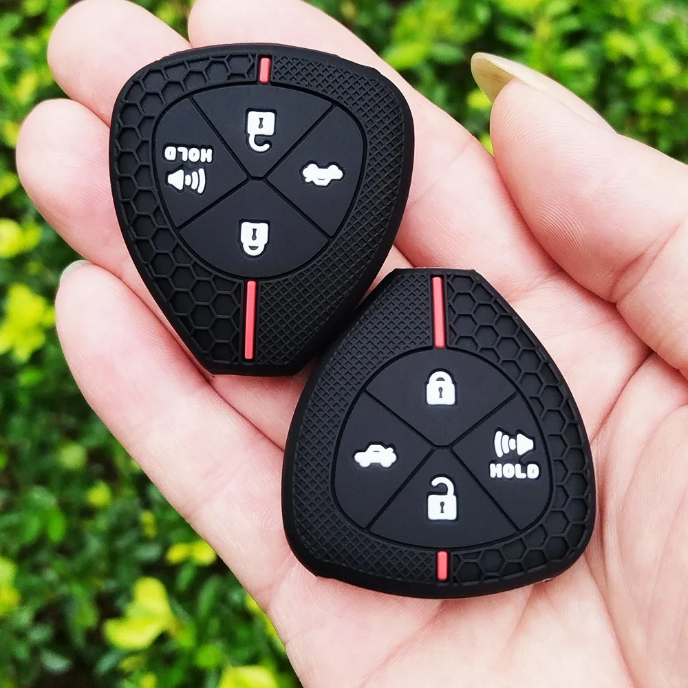 4-кнопочный брелок для ключей чехол автомобиля Toyota Camry Reiz Yaris Vitz Vios Rav4 Ractis Auris HiLux