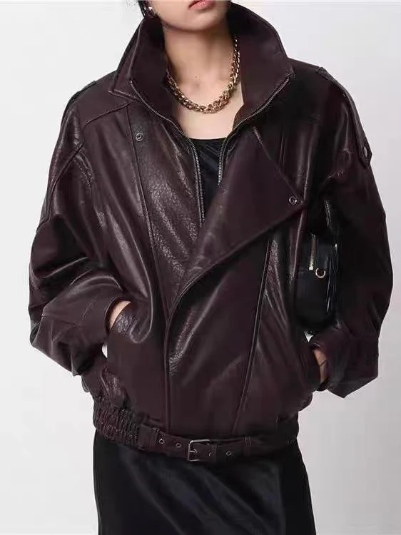 Пуховик 90 пальто из натуральной кожи на белом утином пуху верхняя одежда женская