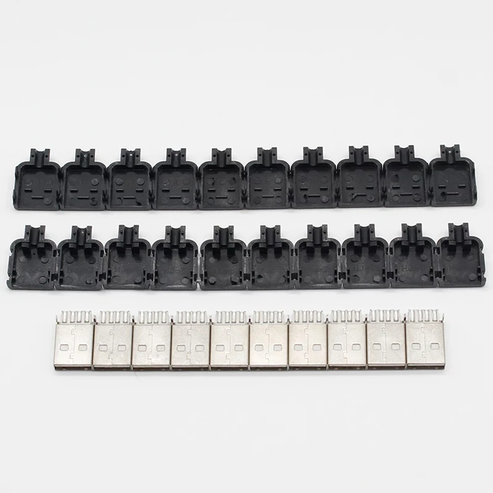 USB-коннектор в пластиковом корпусе 4 Pin