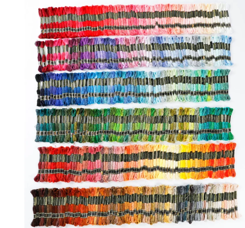 Thread 7.5m/pcs Cotton Embroidery Thread Floss Kit Diy Sewin