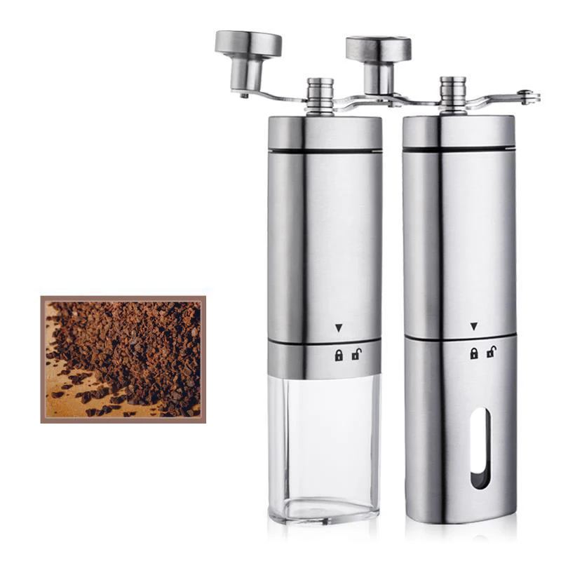 

Creative Triangular Handle Stainless Steel Hand Grinder Household Manual Coffee Machine