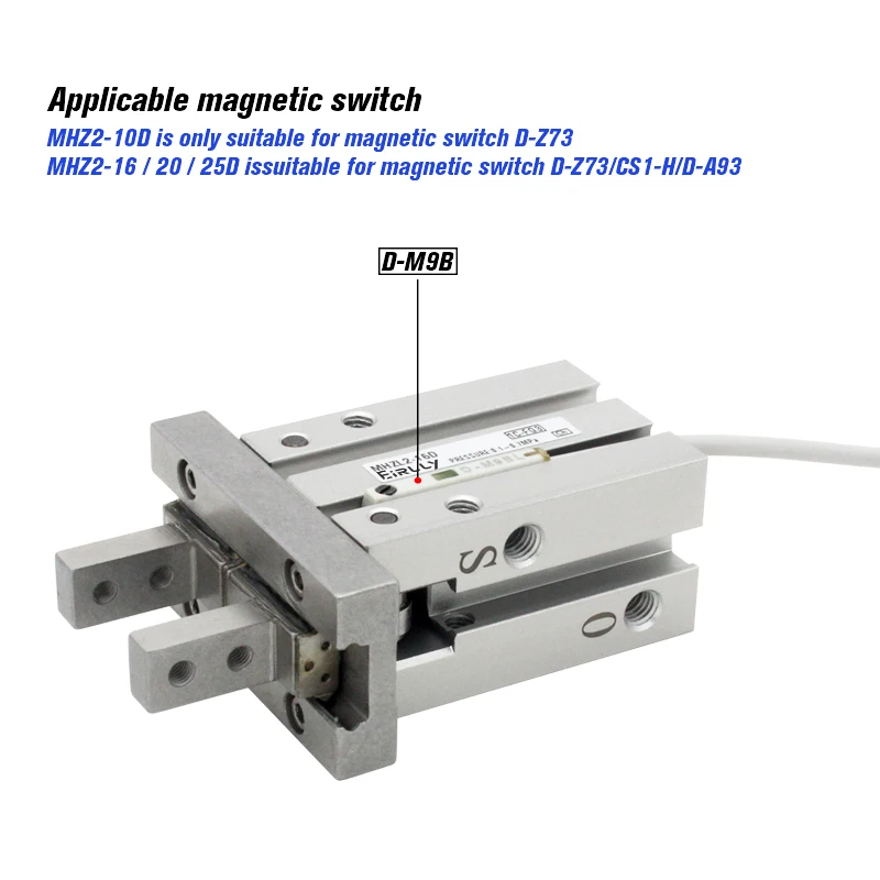Воздушный захват длинного параллельного типа серии MHZL2 MHZL2-16D MHZL2-20D/10D/25D