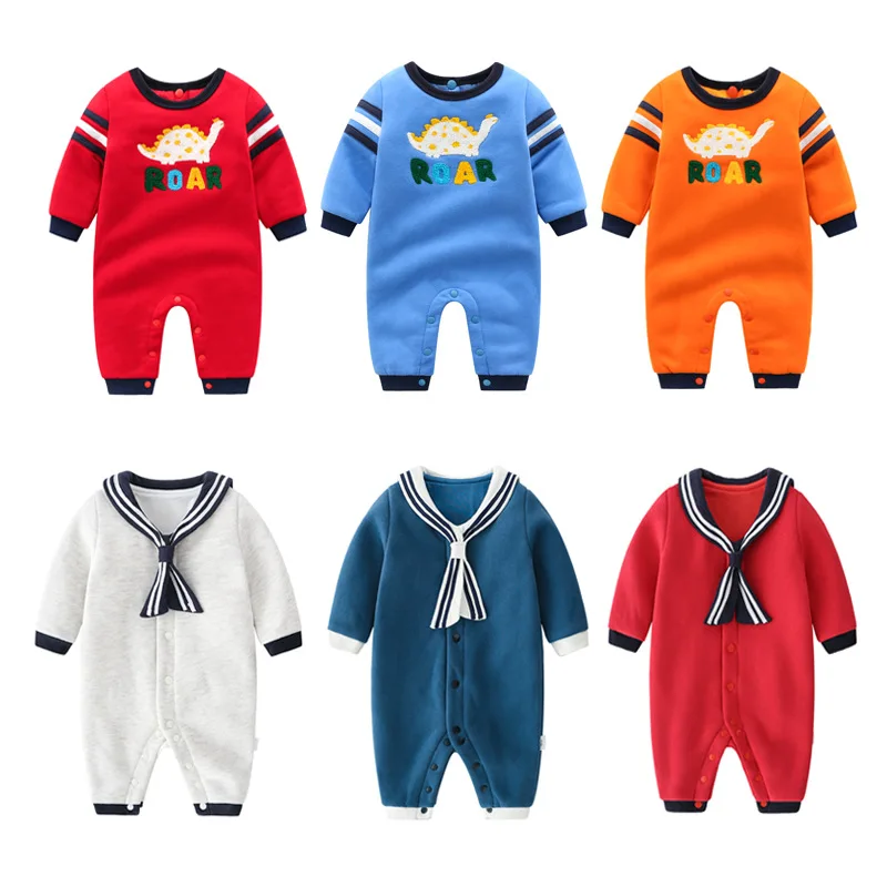 

Autumn Baby Rompers Long Sleeve Newborn Boys Girls Jumpsuits Playsuits Winter One Pieces Toddler Overalls Children Clothes 0-24m