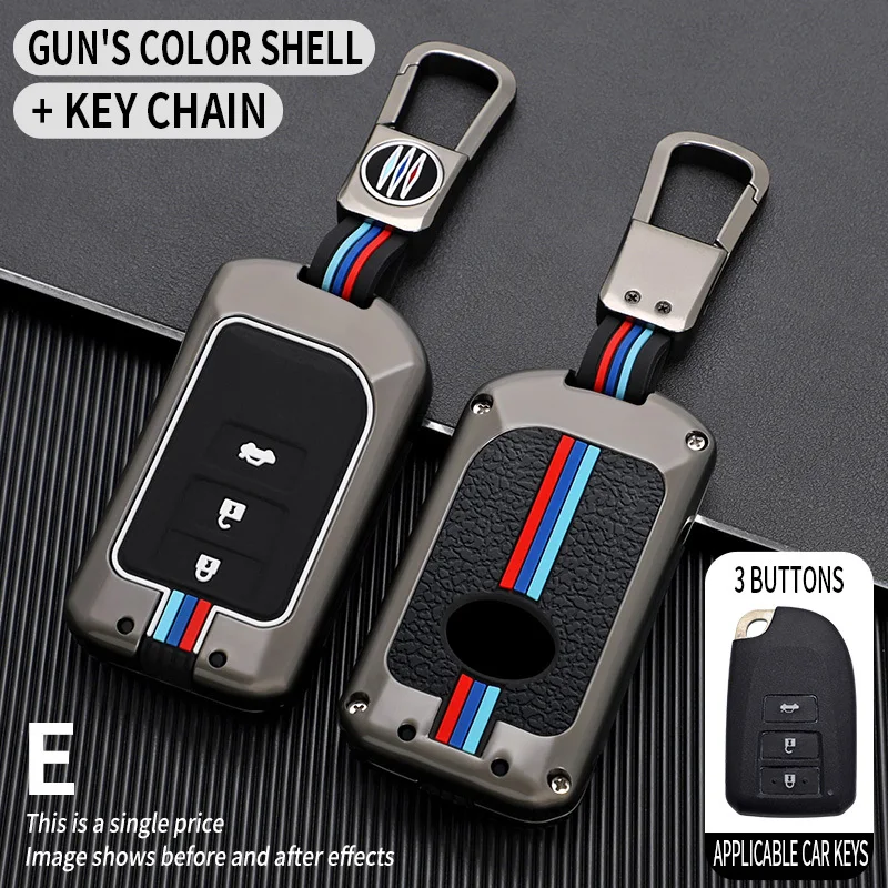 

Car Key Case 2 3 Buttons Key Shells Holder for Toyota Yaris HAIs 2020 Hiace 200 Accessories Car-Styling Keychain