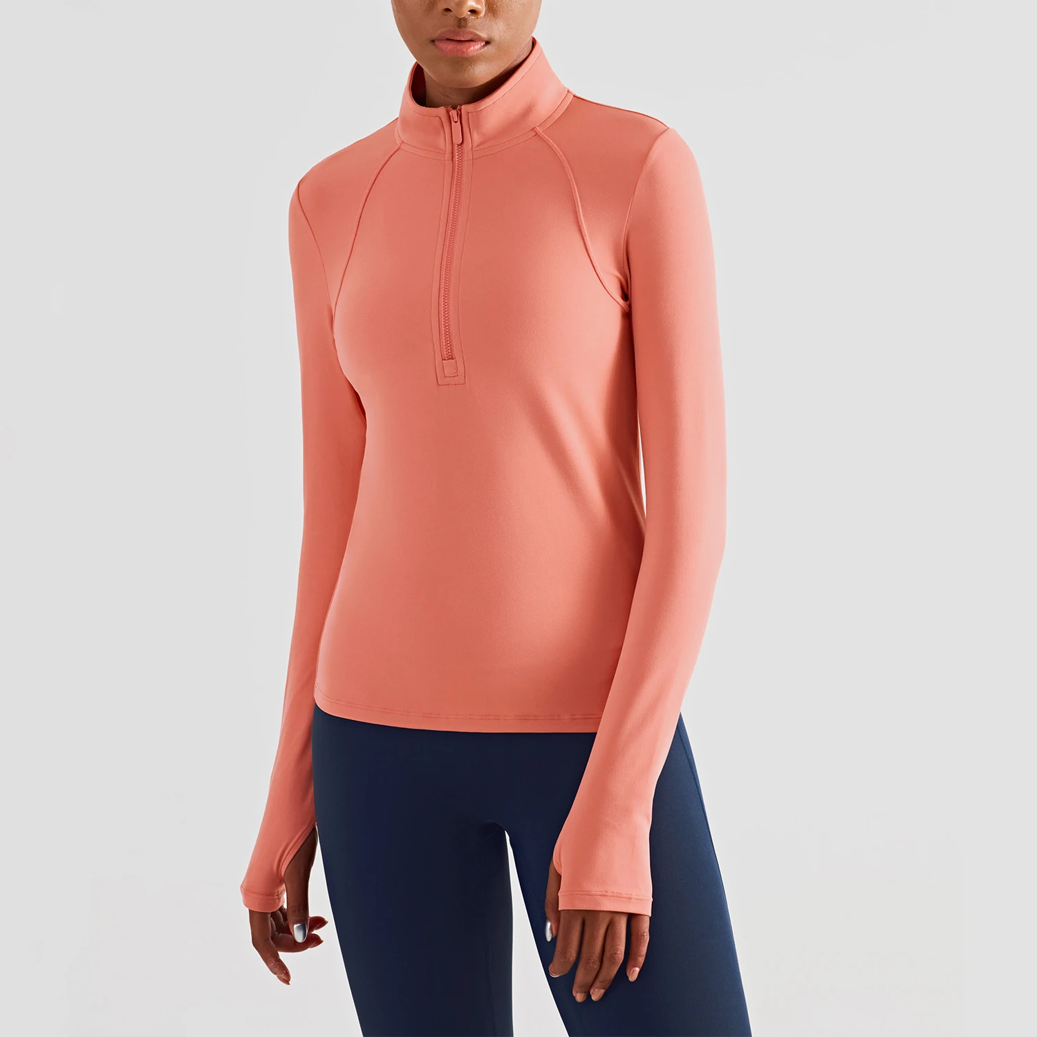 LULUNALAN Women's Shirt Yoga Sport Crop Top Gym Clothing Women's Long Sleeve Top Fitness Workout Women Pulovers Half Zip Jacket