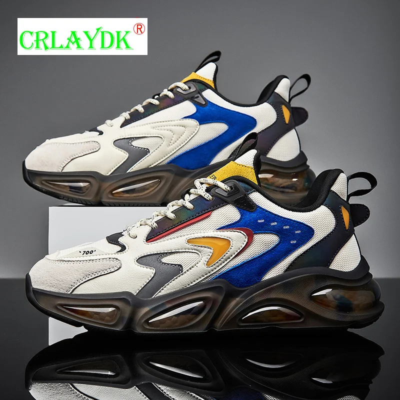 

CRLAYDK Fashion Increased Men Sneakers Breathable Sports Running Students Teenagers Shoes Casual Workout Tennis Chaussure Homme
