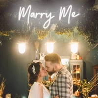 custom led marry me flexible neon light sign wedding decoration bedroom home wall decor marriage party decorative
