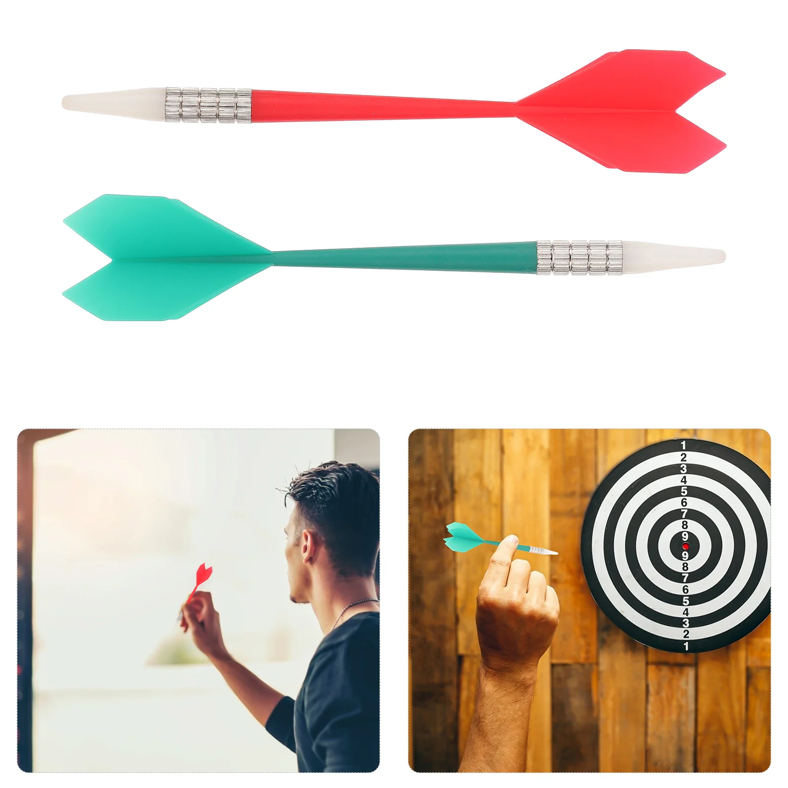 

6 PCS Flights Plastic Tip Interior Accessories Grams Toy Soft Dartboard Target