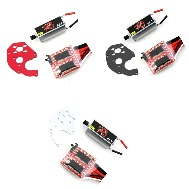 

HOT-050 66T матовый двигатель с 30A ESC для Axial SCX24 Gladiator Bronco C10 JLU Deadbolt 1/24 RC детали гусеничного трактора