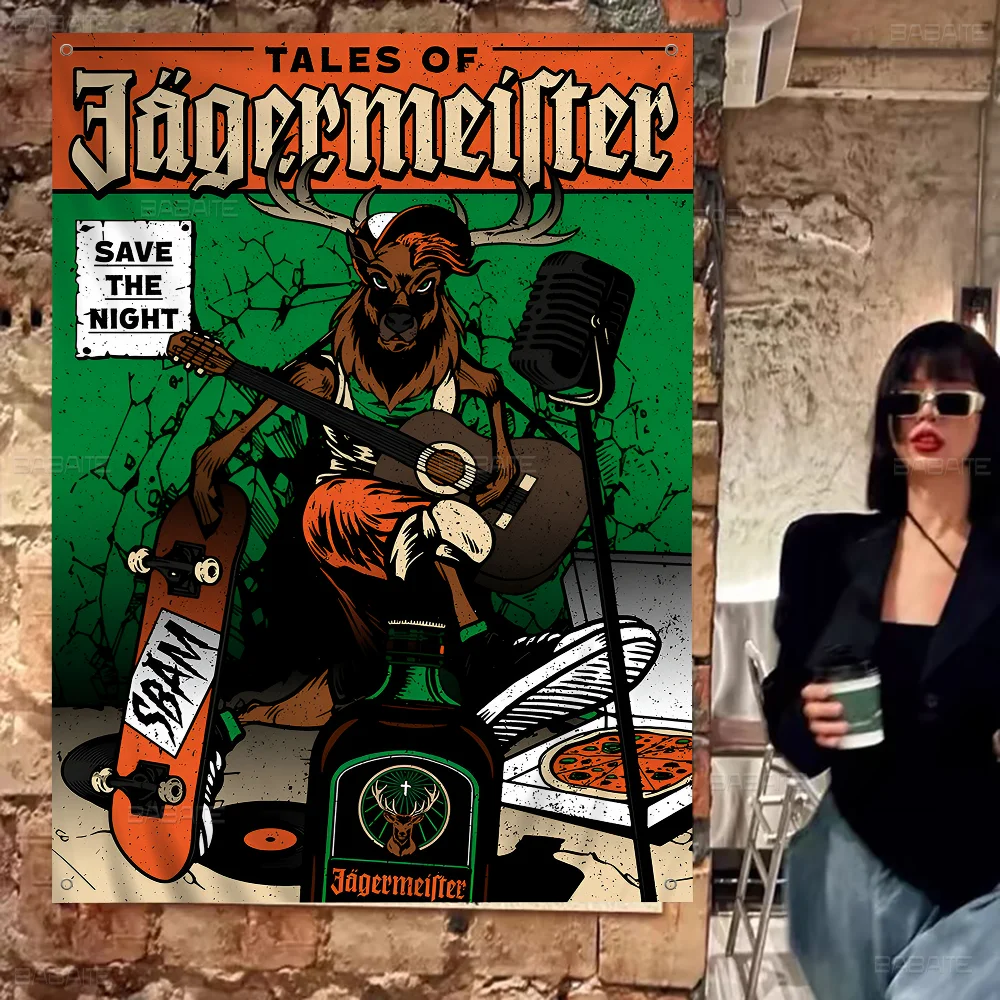 Большой коврик для мыши Jagermeisters с мультяшным флагом искусство научная фантастика