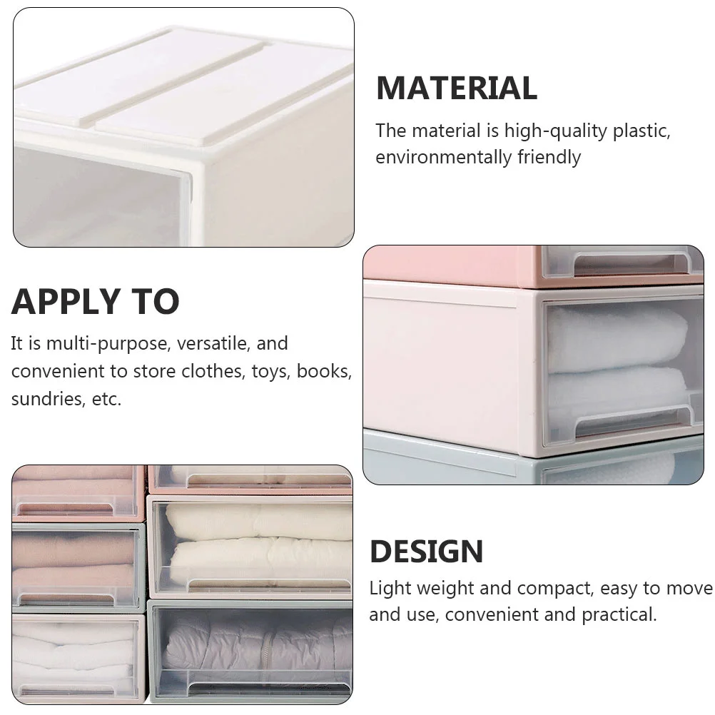 

Box Storage Shoe Drawer Stackable Organizer Clothes Closet Container Bin Clear Shoes Bins Stacking Wardrobe Drawers Home Case