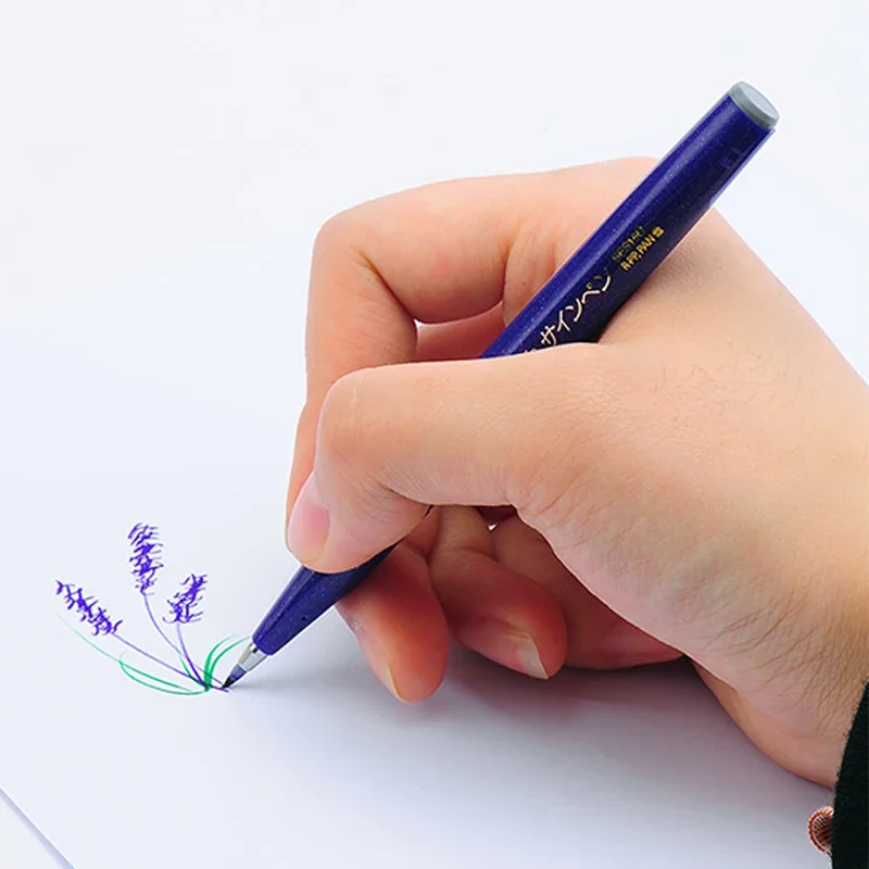 Японская сенсорная ручка Pentel с кисточкой 1 шт. гибкий наконечник цветной мягкий в