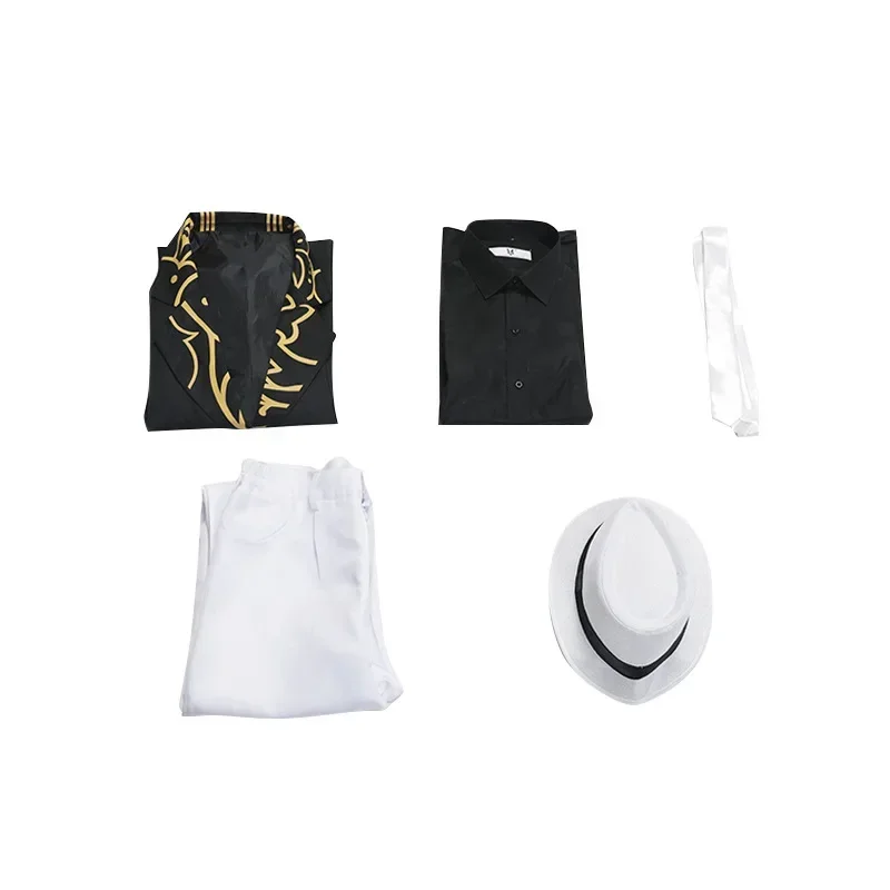 Аниме Косплей Kibutsuji Muzan Костюм Униформа шапка костюм Хэллоуин мужской женский