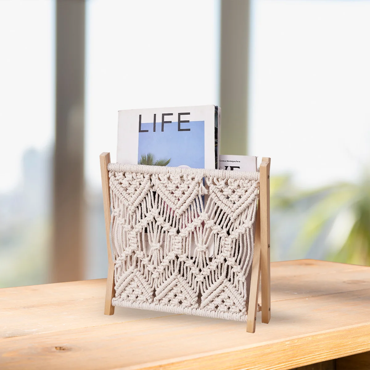 Богемная плетеная корзина для хранения высококлассные полки горшков с ручной