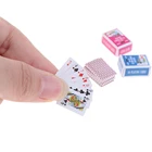 1:12 миниатюрные игры в покер, мини-игральные карты для кукольного домика, миниатюрное украшение для дома, высокое качество