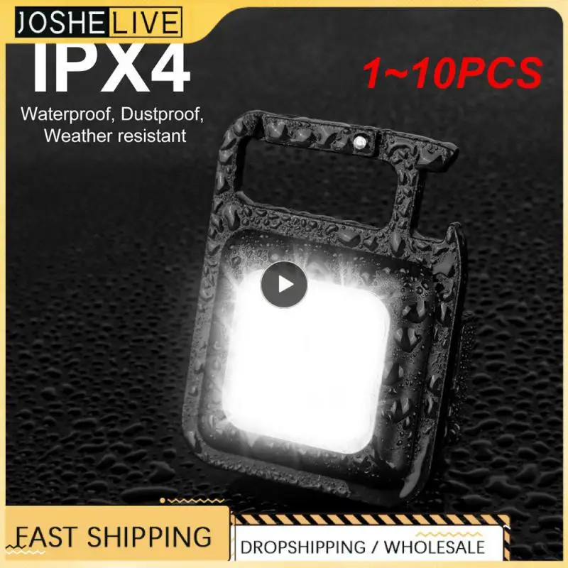 

Светодиодный мини-фонарик, брелок для ключей, 1 ~ 10 шт.